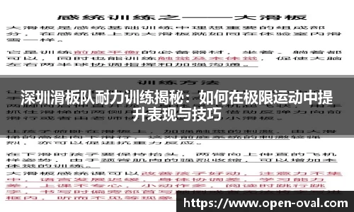 深圳滑板队耐力训练揭秘：如何在极限运动中提升表现与技巧